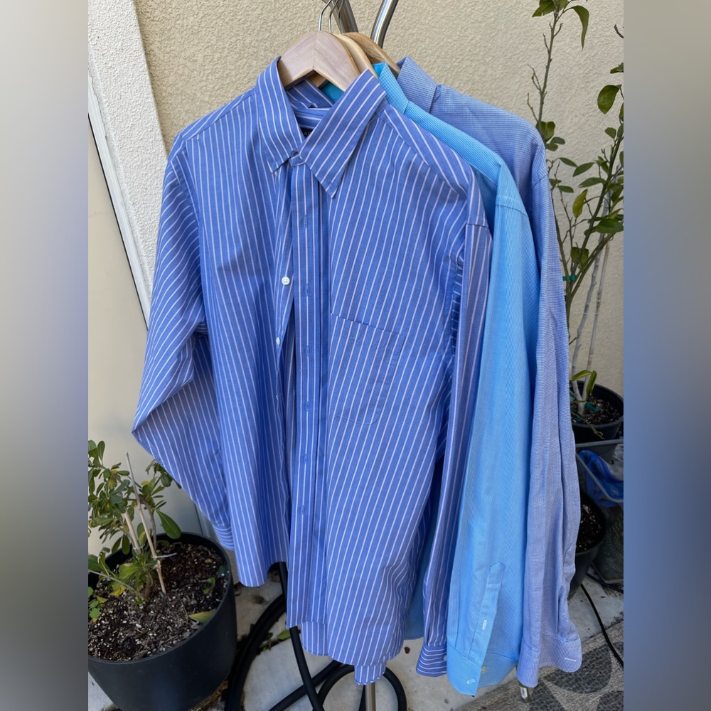 Lot of 3 long sleeve dress shirts